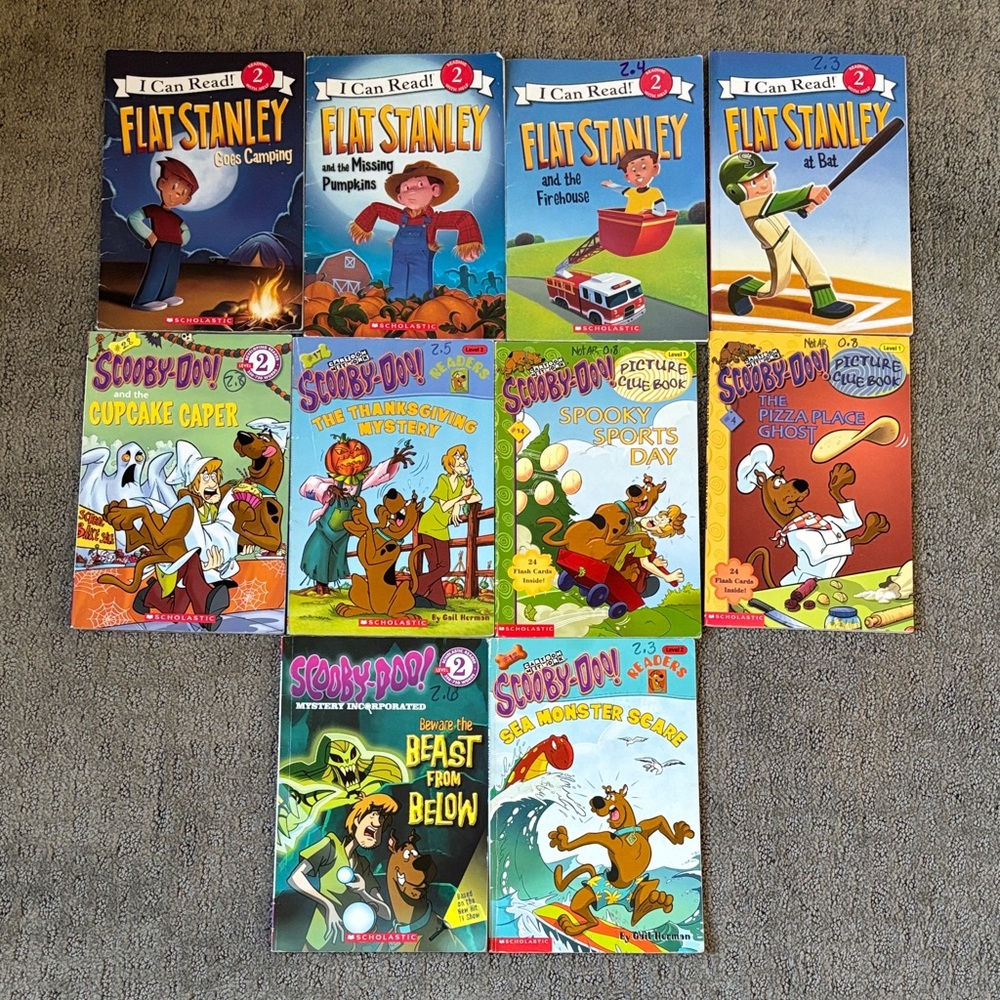 Flat Stanley and Scooby-Doo Book Set
